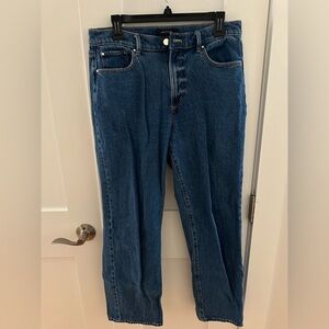 Ann Taylor Classic Blue Straight Leg Jeans (8)
